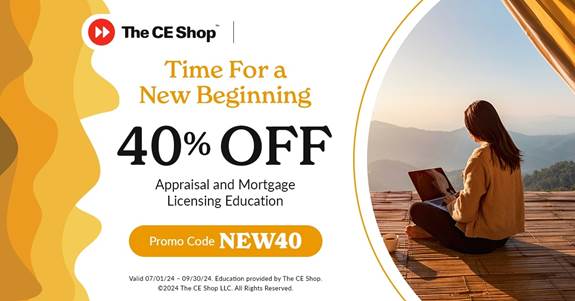 Save 40% on Appraisal & Mortgage Licensing